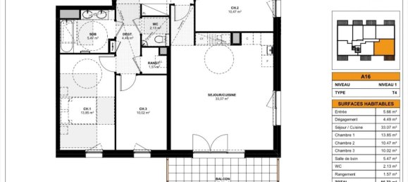 3 bedrooms Apartment in Saint-Louis, France No. 78621 2