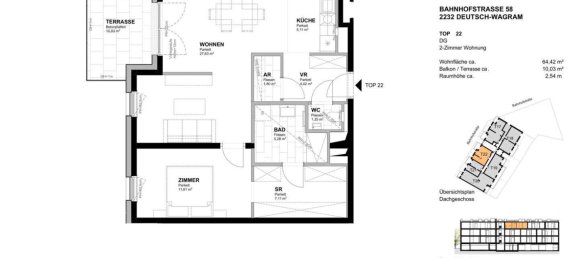 2 rooms Apartment in Deutsch-Wagram, Austria No. 254795 12