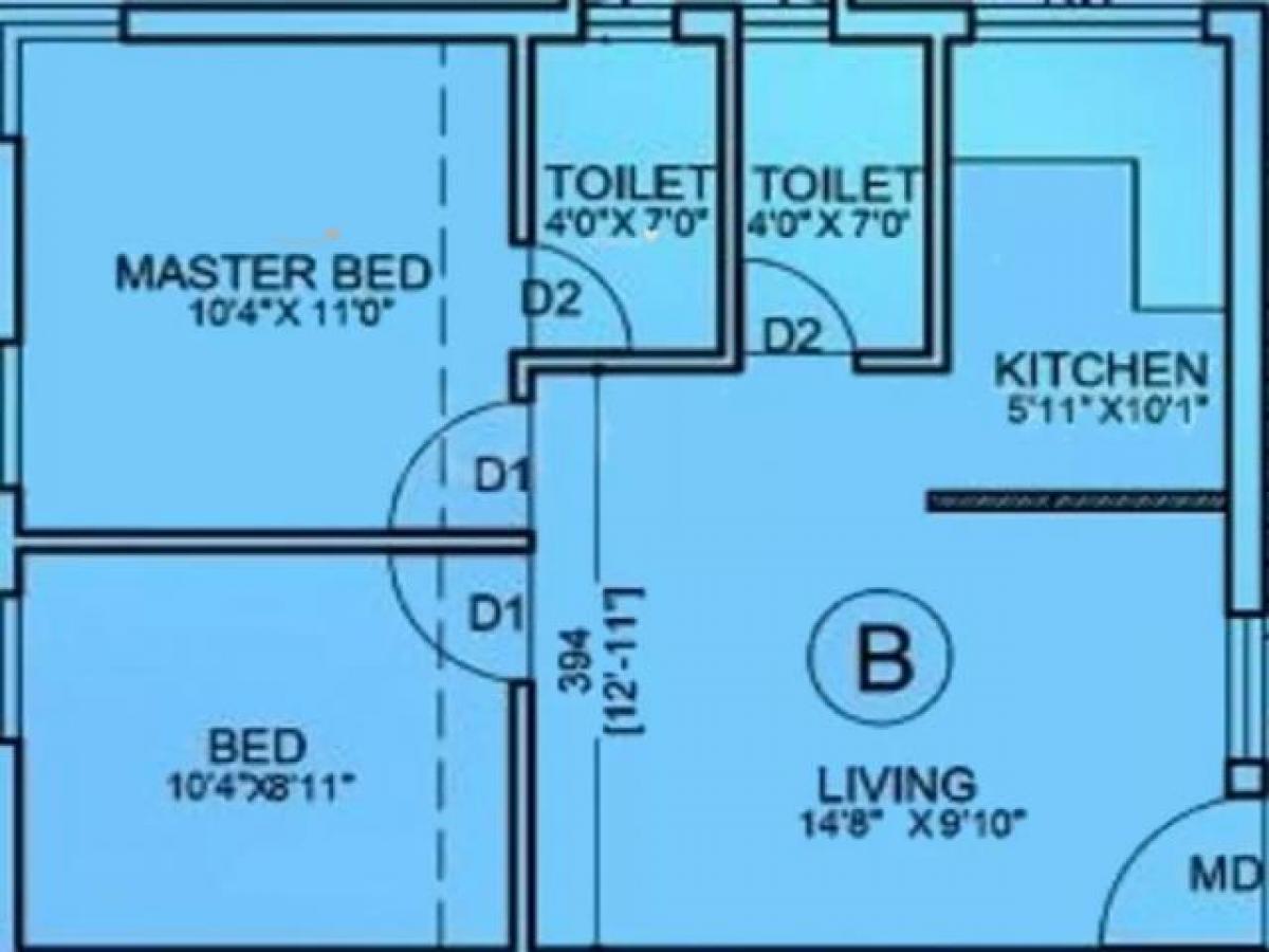 Casa de 2 dormitorios en Coimbatore, India No. 51912