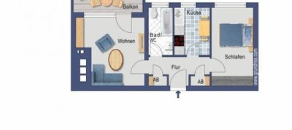 2 rooms Apartment in Spandau, Germany No. 19148 3