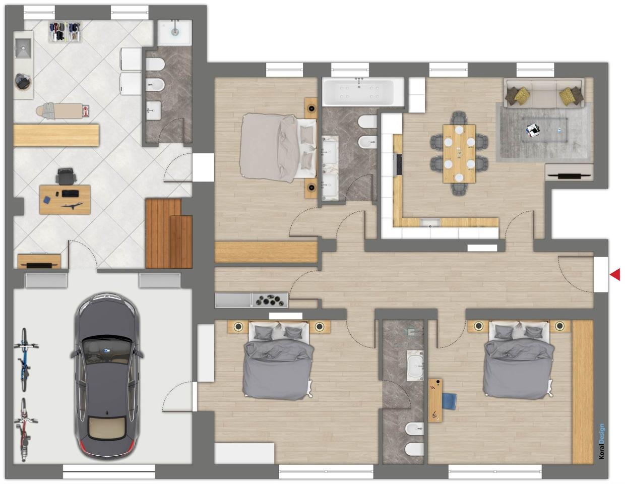 4 rooms Apartment in Modena, Italy No. 162757