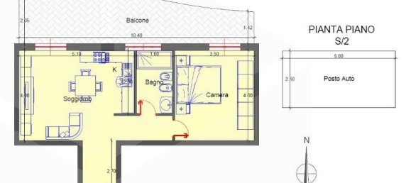 2-Zimmer Wohnung in Bari, Italy, Nr. 29073 2