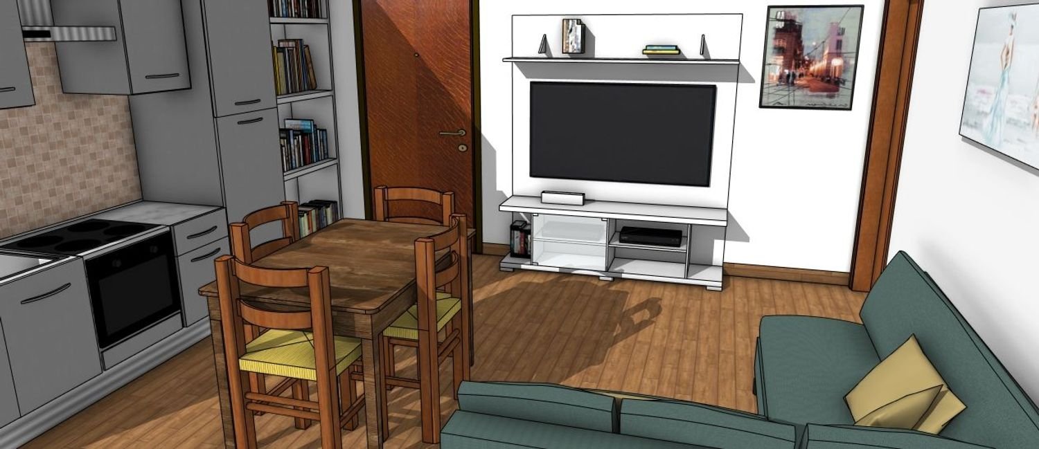 Квартира с 2 комнатами в Флоренция, Италия № 38892