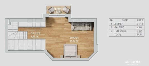 Дуплекс с 4 комнатами в Хитцинг, Австрия № 136676 19