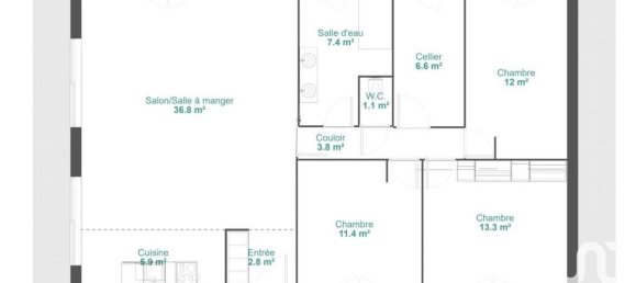 3 غرف نوم فيلا في Tournus, France رقم 203699 13