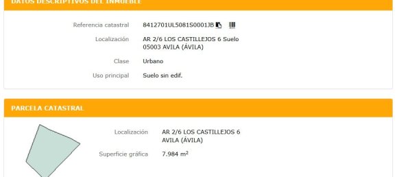  قطعة أرض في Avila, Spain 7984متر مربع رقم 75051 3