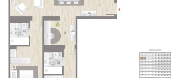 Квартира с 2 спальнями в Лиссабон, Португалия № 35916 2