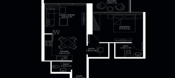 1 bedroom Apartment in Jumeirah Village Circle, UAE No. 42816 21