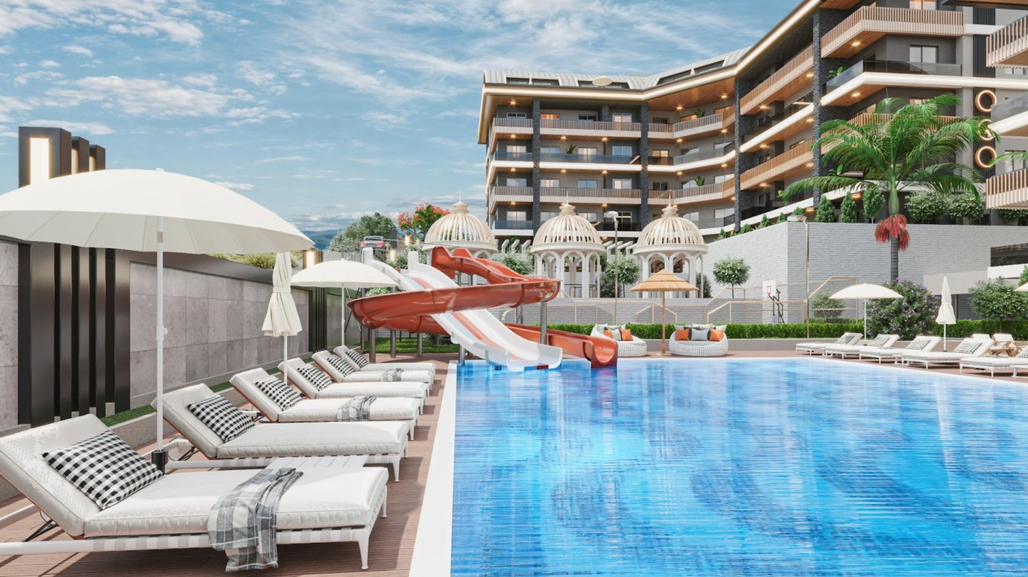 شقة 1+1 في Oba, Turkey رقم 51108