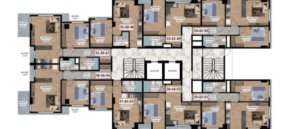 3-salle Appartement à Alanya, Turkey No. 10017 6