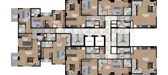 3-salle Appartement à Alanya, Turkey No. 10017 7