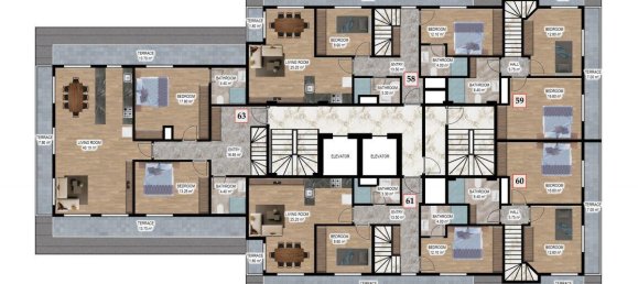 3-salle Appartement à Alanya, Turkey No. 10017 8