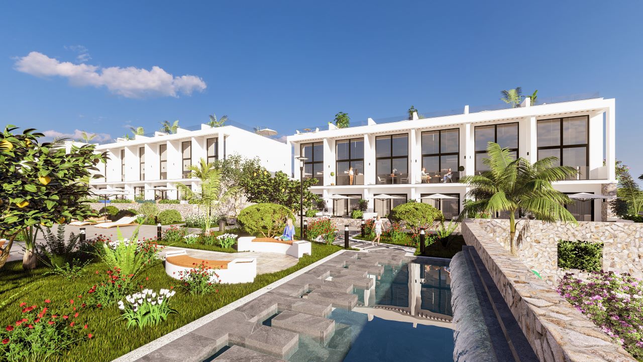 2 rooms Apartment in Girne, Northern Cyprus No. 16644