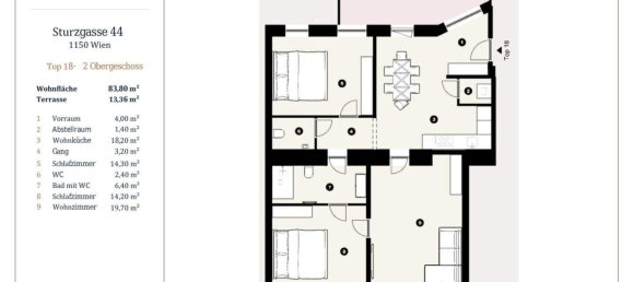 3غرفة شقة في Rudolfsheim-Funfhaus, Austria رقم 237252 20