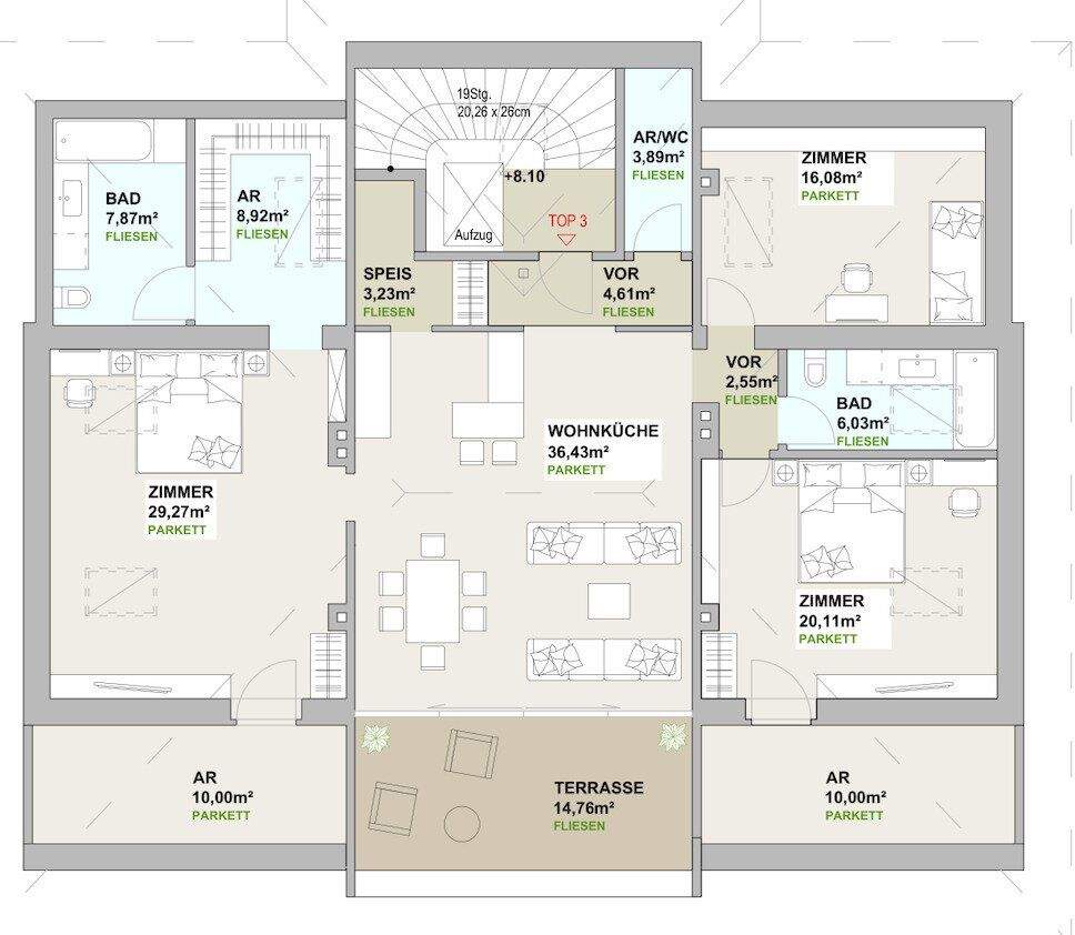 Apartamento de 4 habitaciónes en Purkersdorf, Austria No. 167739