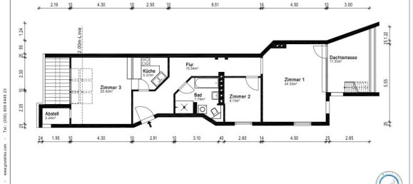 1 غرف نوم شقة في Lichterfelde, Germany رقم 113583 50