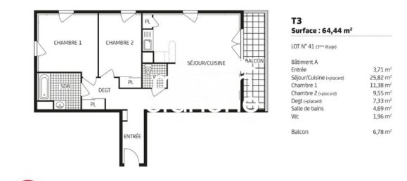 Apartamento de 3 divisões em Laval, France N.º 304140 4