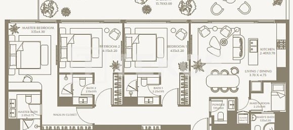 Apartamento T1 em Umm Al Quwain, UAE N.º 123304 21
