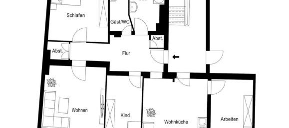 2 غرف نوم شقة في Kreuzberg, Germany رقم 280504 15