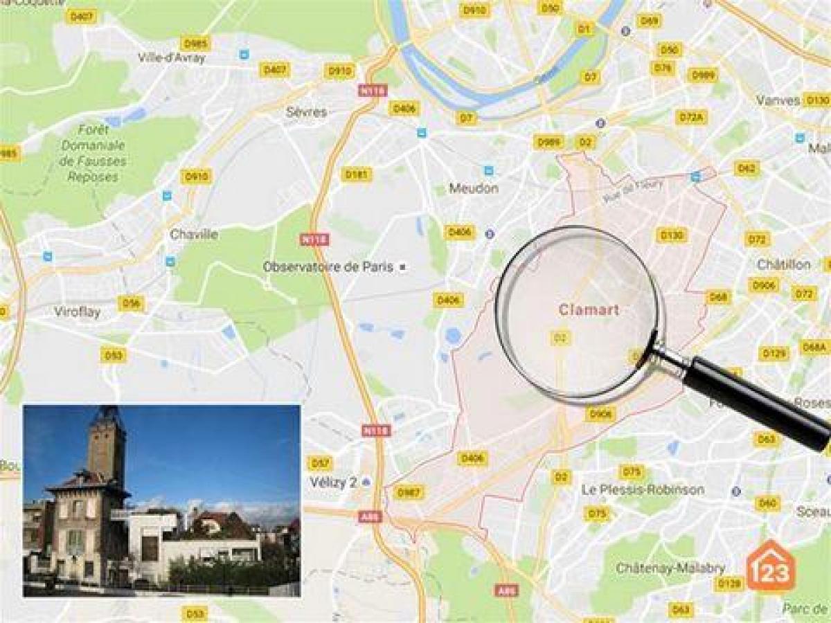 شقة 3 غرف نوم  في Clamart, France رقم 37064