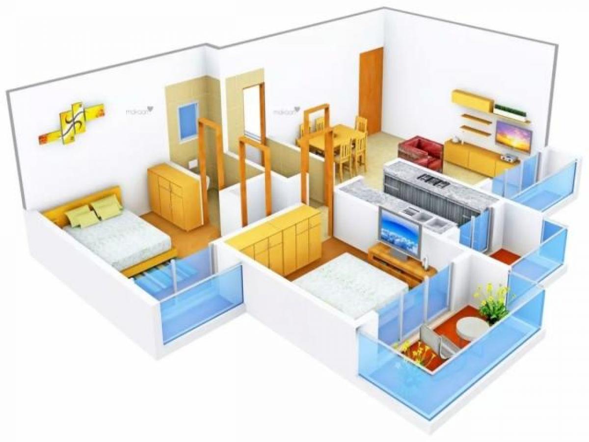 2 chambres Maison à Mumbai, India No. 3005