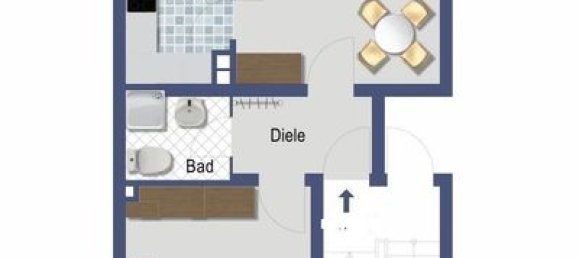 2غرفة شقة في Essen, Germany رقم 6704 3