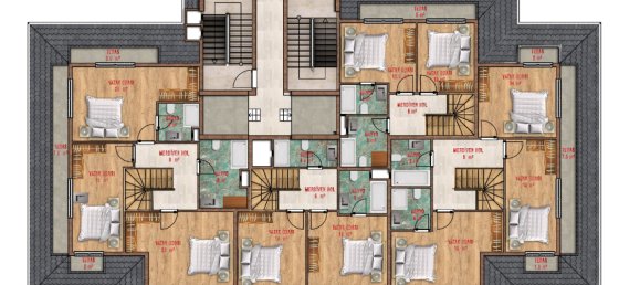 Apartamento 3+1 em Avsallar, Turkey N.º 13185 5