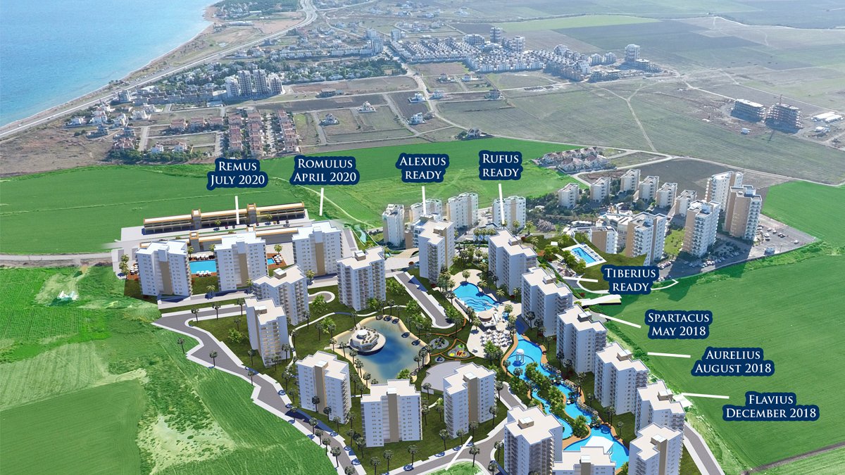 Квартира с 2 спальнями в Лонг Бич, Северный Кипр № 11488