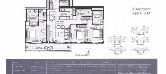 3 bedrooms Apartment in Dubai Marina, UAE No. 27867 10