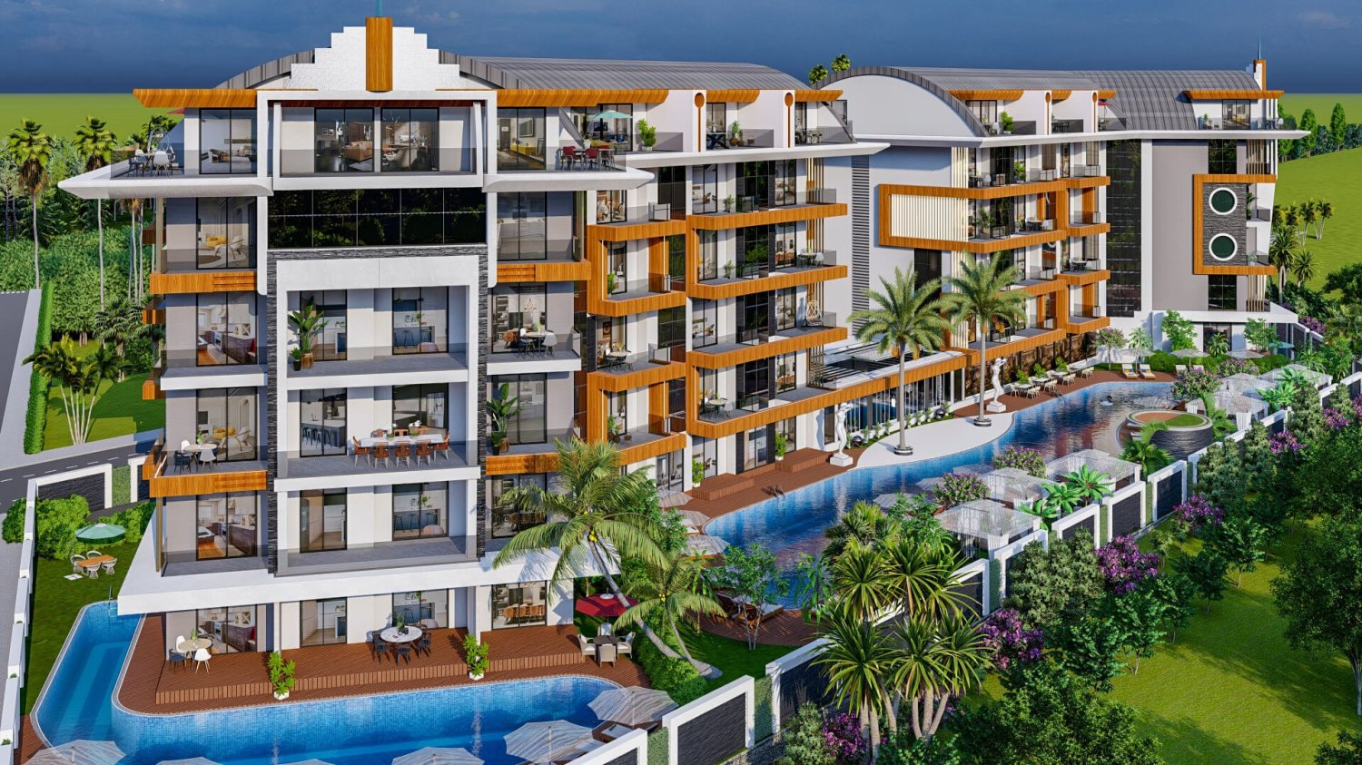 Apartment 1+1 in Alanya, Turkey No. 41675