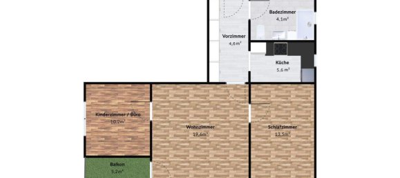 Квартира с 3 комнатами в Ауэрсталь, Австрия № 24923 16