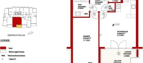 2غرفة شقة في Vienna, Austria رقم 152222 19