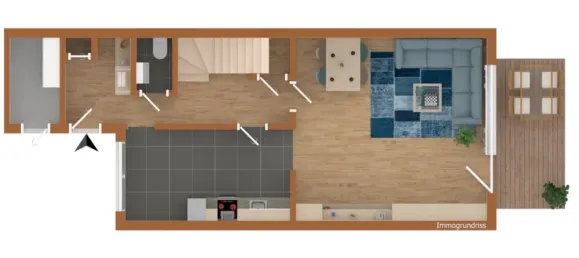 Таунхаус с 4 комнатами в Саксония-Анхальт, Германия № 145522 29