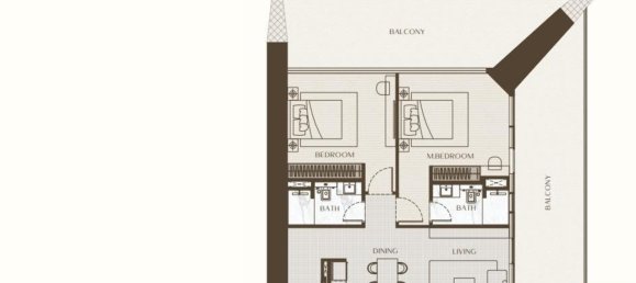 2 Schlafzimmer Wohnung in Business Bay, UAE, Nr. 113664 11