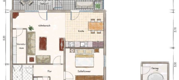 3غرفة شقة في Nordhausen, Germany رقم 293327 16