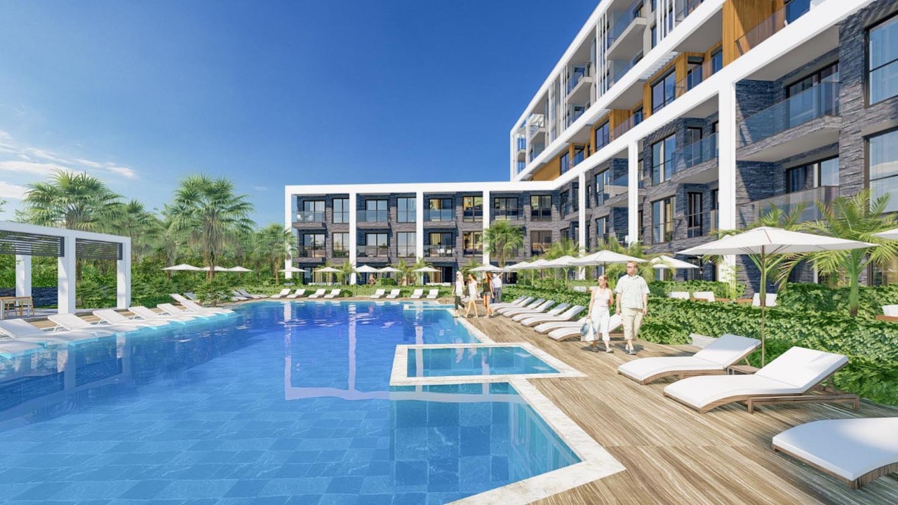 Apartamento de 1+1 en Lara Port, Altintash, Turkey No. 35945