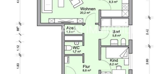 2 غرف نوم شقة في Friesland, Germany رقم 141742 4