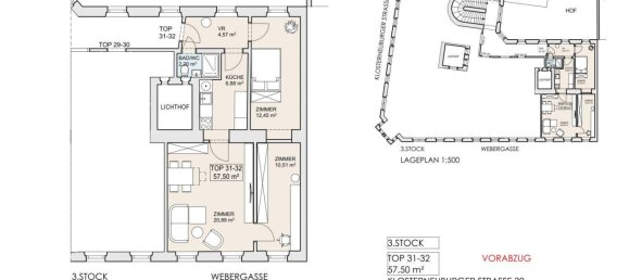 3 rooms Apartment in Brigittenau, Austria No. 250648 23