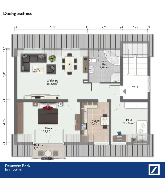Apartamento T2 em Koblenz, Germany N.º 93464