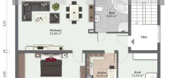 Apartamento T2 em Koblenz, Germany N.º 93464 2