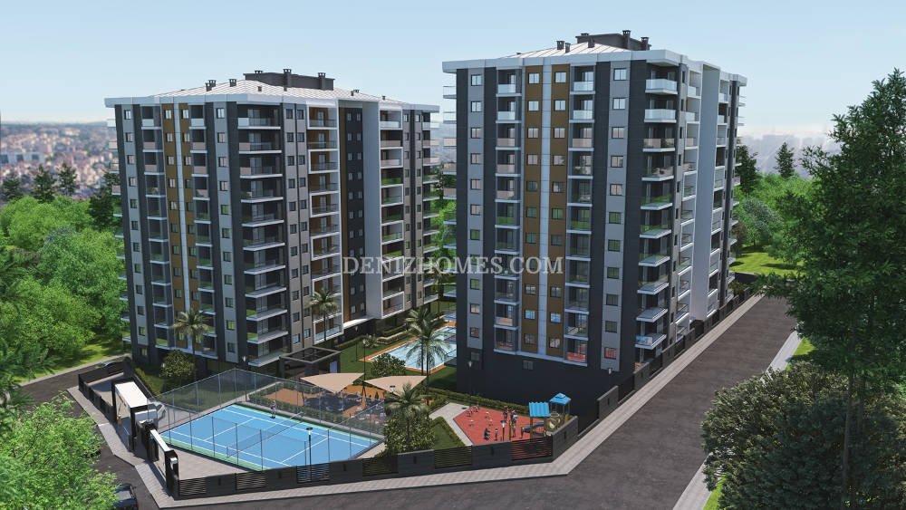 Вилла с 2 комнатами в Денизли, Турция № 31751