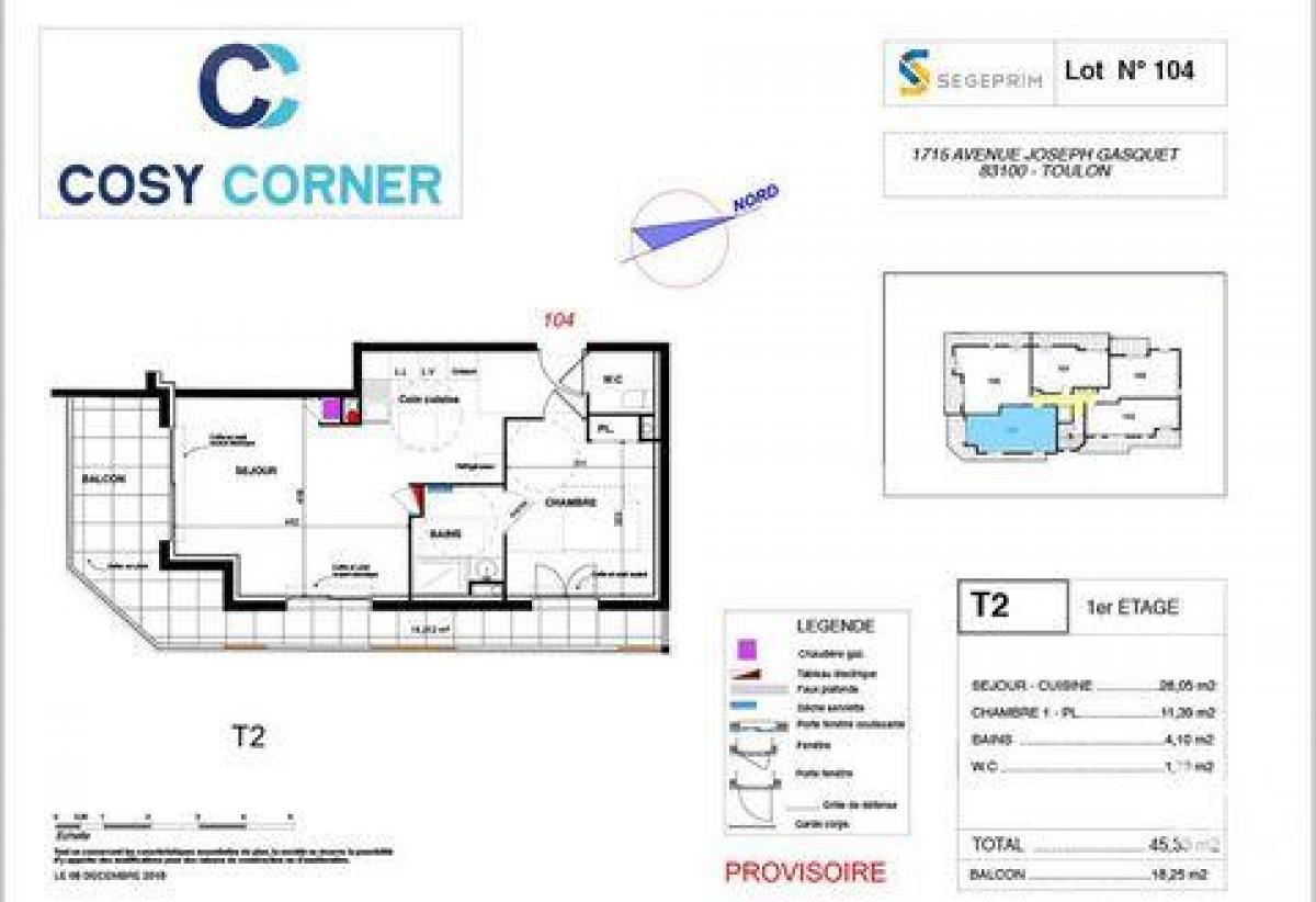 Studio in the Condo in Toulon, France No. 15805