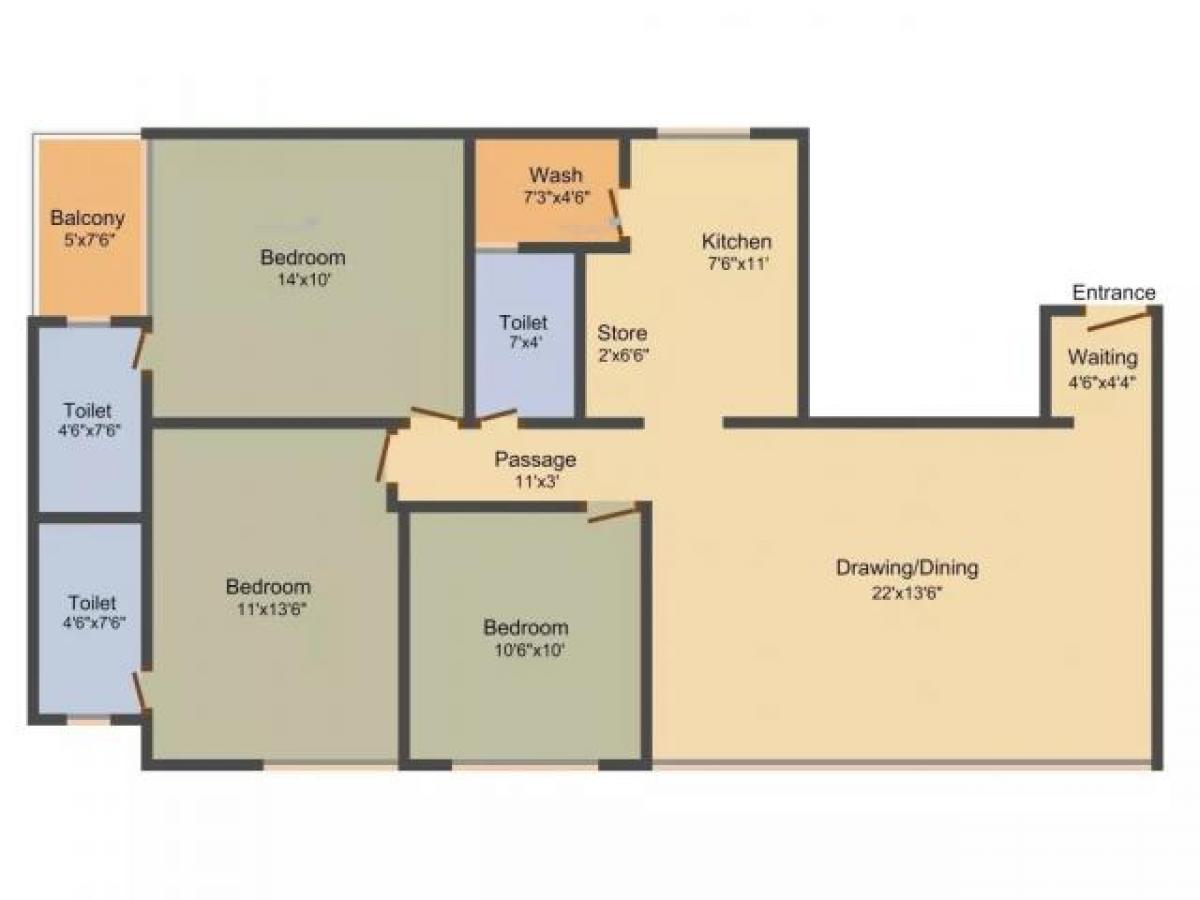 3 bedrooms House in Amdavad, India No. 1062