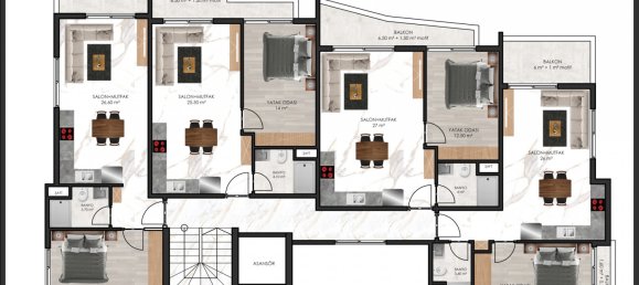 Apartment 1+1 in Alanya, Turkey No. 16329 6