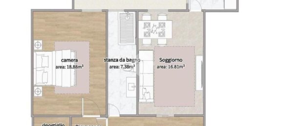 Квартира с 2 спальнями в Милан, Италия № 357830 19