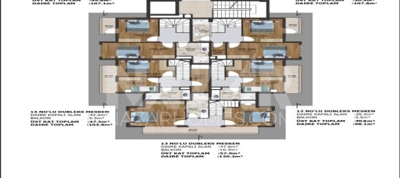 Apartamento 1+1 em Alanya, Turkey N.º 14457 7