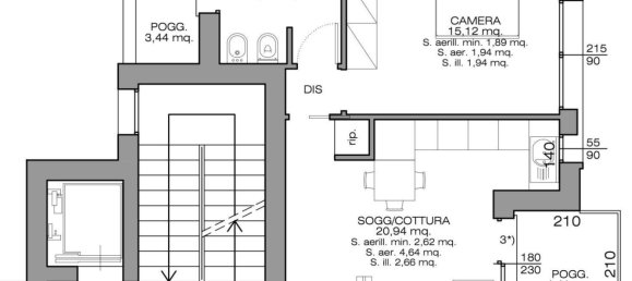 2 rooms Apartment in Venice, Italy No. 118298 2