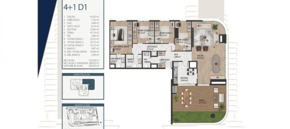 2-Zimmer Wohnung in Bagcilar, Turkey, Nr. 27468 12