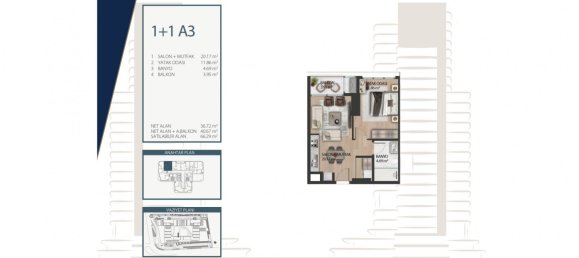 2-Zimmer Wohnung in Bagcilar, Turkey, Nr. 27468 4