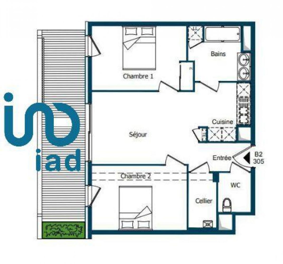 2 bedrooms Condo in Orthez, France No. 7847